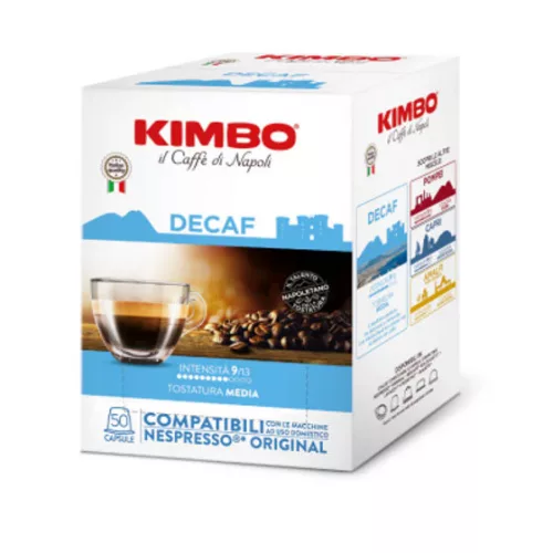 Kimbo Decaffeinated Coffee Capsule – Miscela Decaffeinato, Nespresso Compatible
