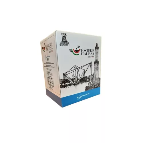Tosteria Italiana Genova DEK Decaffeinated Coffee Capsules – Nespresso Compatible