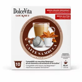 10 pieces of Dolce Vita Sambuca flavored capsules Nespresso compatible product photo
