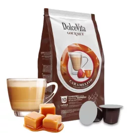 10 pieces of Dolce Vita Caramelito capsules Nespresso compatible product photo