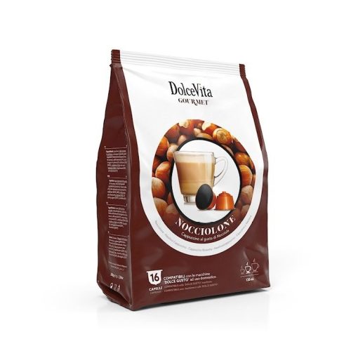 16 pieces of Dolce Vita Nocciolone capsules Dolce Gusto compatible product photo