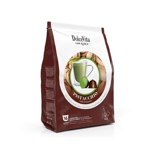16 pieces of Dolce Vita Pistachio capsules Dolce Gusto compatible product photo