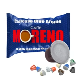 1 piece Caffè Moreno Espresso Blue Aroma Nespresso compatible coffee capsule product photo