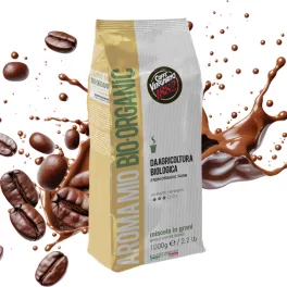 1 kg Caffè Vergnano 1882 Aroma Mio Bio Organic whole coffee beans blend product photo