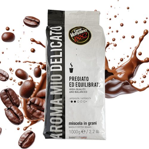1 kg Caffè Vergnano 1882 Aroma Mio Delicato whole coffee beans blend product photo