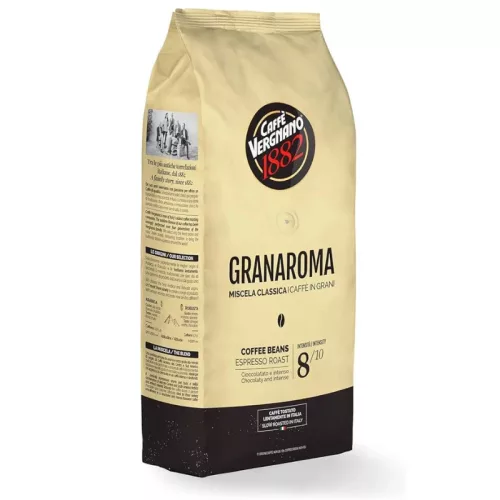 1 kg Caffè Vergnano 1882 Granaroma whole coffee beans blend product photo