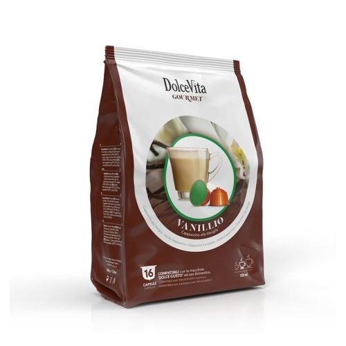 16 pieces of Dolce Vita Vanillio capsules Dolce Gusto compatible product photo