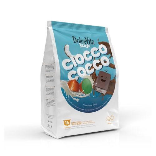 16 pieces of Dolce Vita Cioccococco capsules Dolce Gusto compatible product photo
