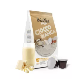 10 pieces of Dolce Vita Cioccobianca capsules Nespresso compatible product photo