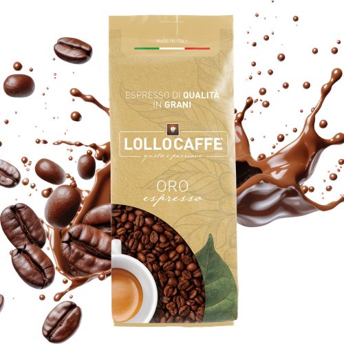 1 kg LolloCaffé oro espresso whole coffee beans blend product photo