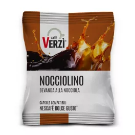 Nocciolino Caffè VERZÌ Dolce Gusto compatible coffee capsule with hazelnut flavor
