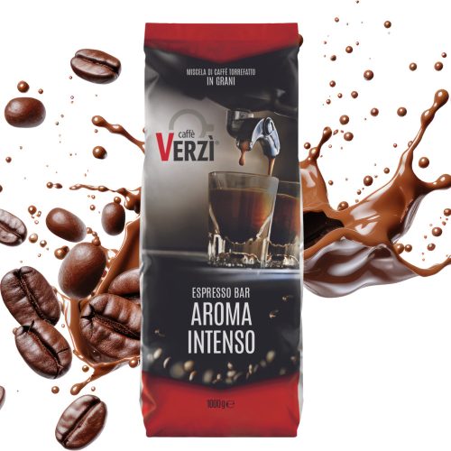 1 kg Caffé VERZI Espresso Bar AROMA INTENSO whole coffee beans blend product photo