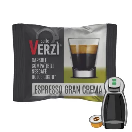 1 piece Caffè Verzì Espresso Gran Crema Dolce Gusto compatible coffee capsule product photo