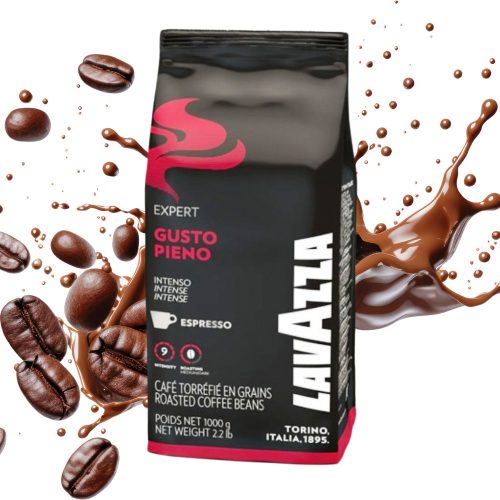 1 kg Lavazza Gusto Pieno whole coffee beans blend product photo