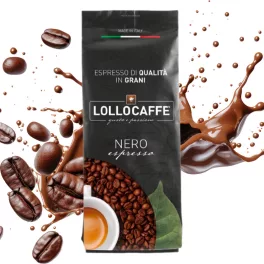 1 kg LolloCaffé nero espresso whole coffee beans blend product photo