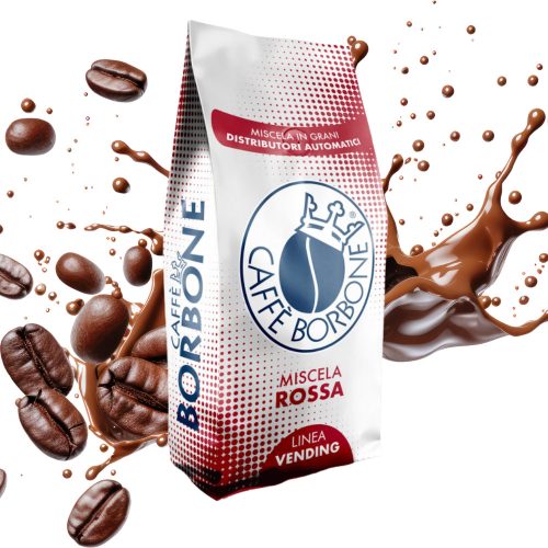 1 kg Caffé Borbone miscela rossa whole coffee beans blend product photo