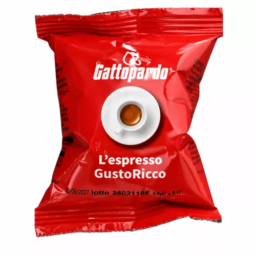 1 piece l’Espresso Gattopardo Caffè Italiano Gusto Ricco Nespresso compatible coffee capsule product photo