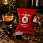 1 piece l’Espresso Gattopardo Caffè Italiano Gusto Ricco Nespresso compatible coffee capsule product photo