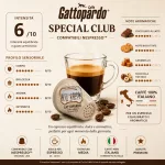 1 piece l’Espresso Gattopardo Caffè Italiano Special Club Nespresso compatible coffee capsule product photo