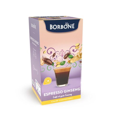Borbone Ginseng Flavored ESE 44mm Coffee Pods – 18 pcs  