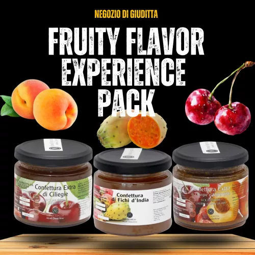 Fruity Flavor Experience Pack Italian jams cherry apricot prickly pear