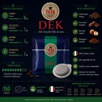 To.Da Gattopardo Dek ESE 44 mm coffee pod – decaffeinated Italian espresso