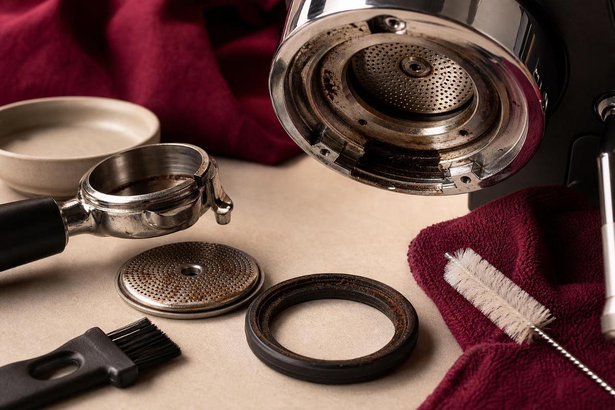 How to Clean a Home Espresso Machine Group Head