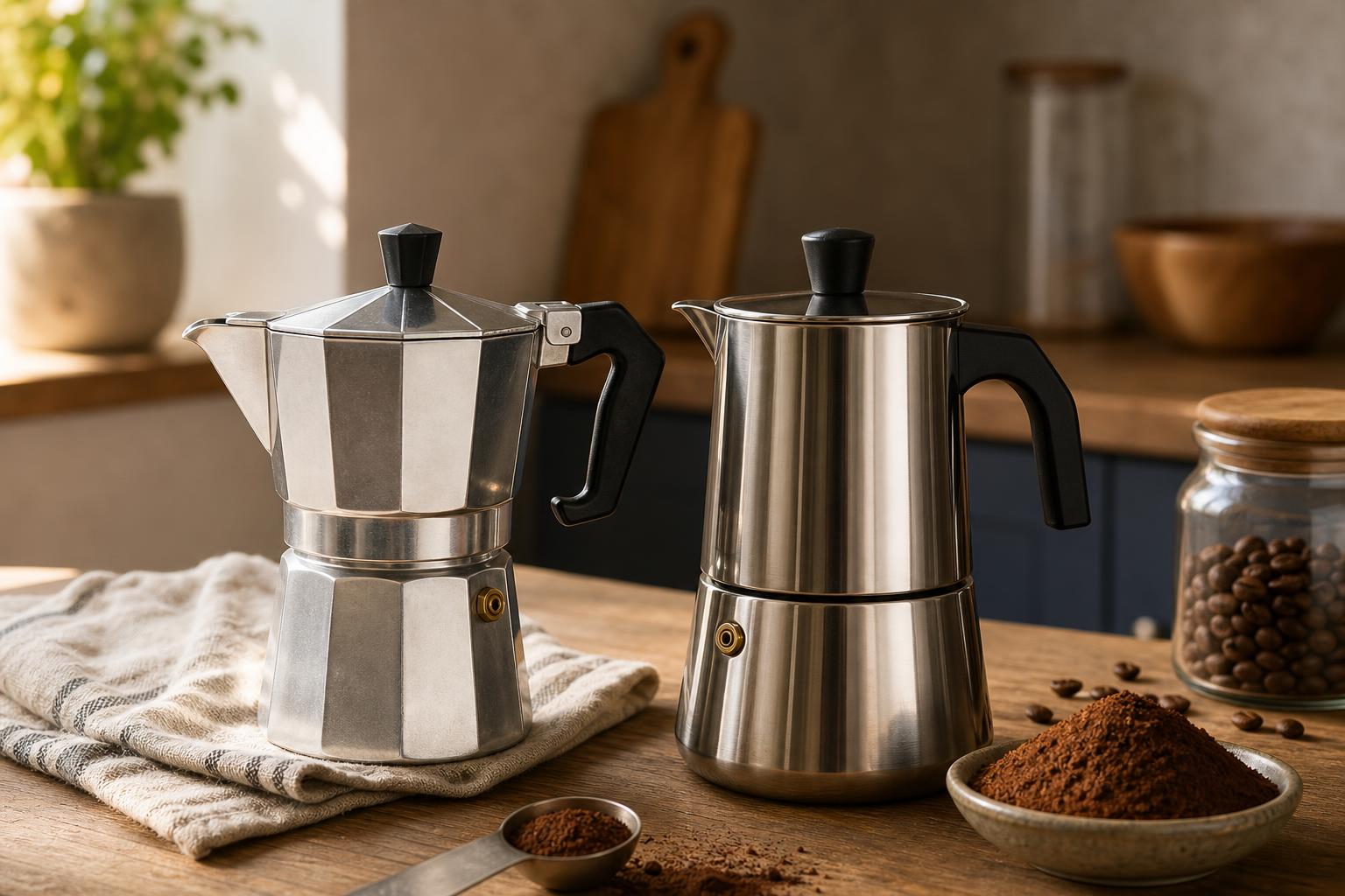 Stainless Steel vs Aluminium Moka Pots: Key Differences